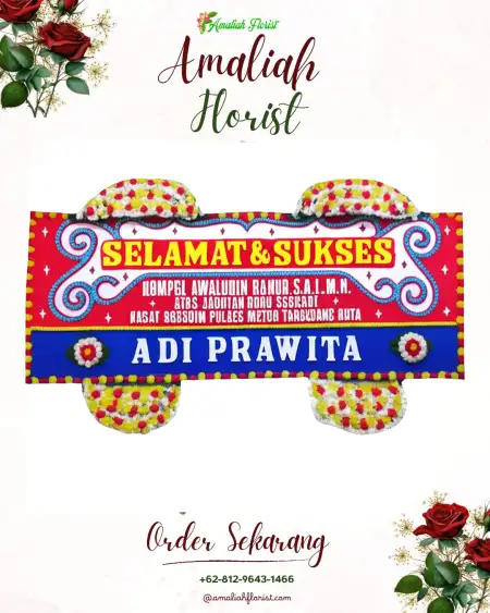 Papan Bunga Ucapan Selamat Mojowetan